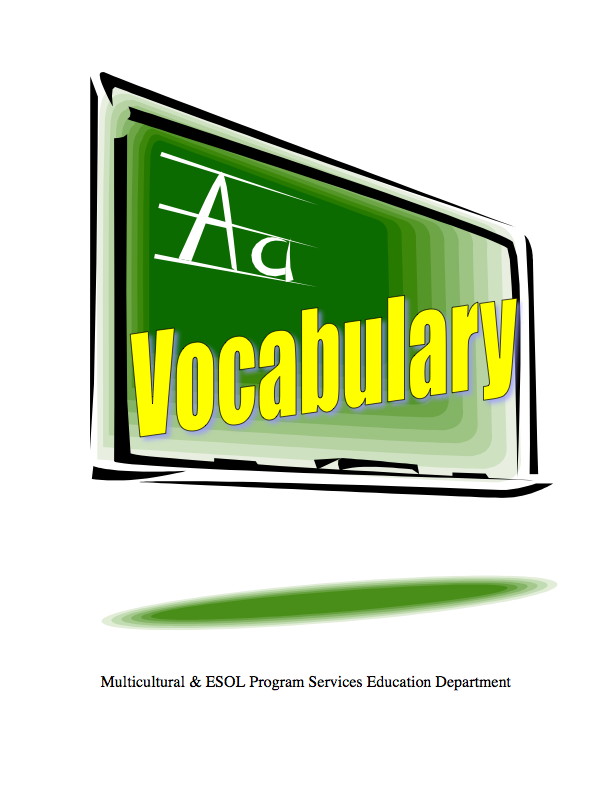 Vocabulary Cover Page